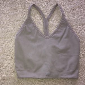 SETactive stardust ribbed V neck bra